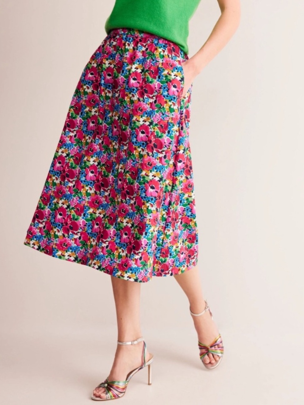 Boden Hattie Poplin Skirt